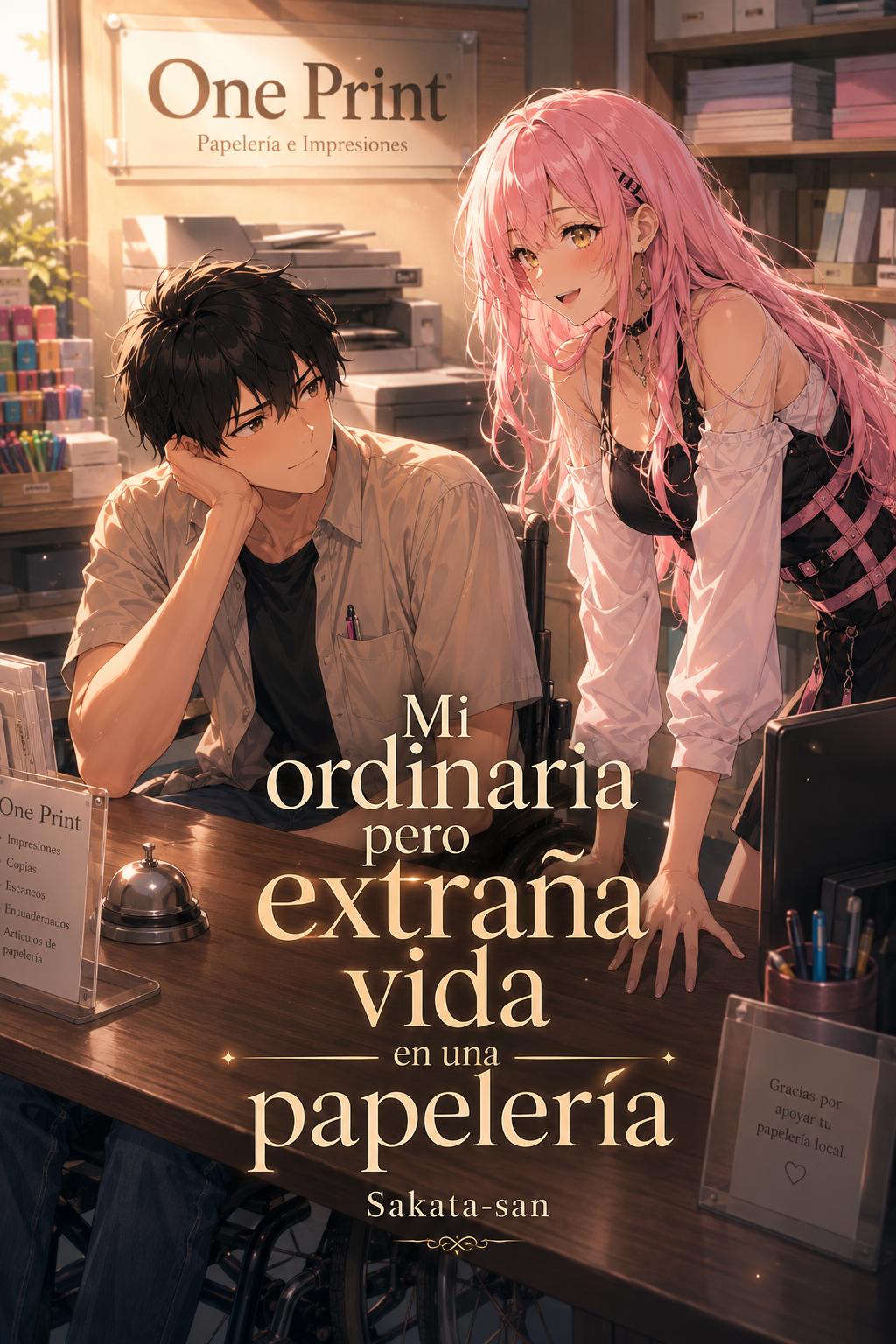 Mi ordinaria pero extraña vida en una papeleria. Cover