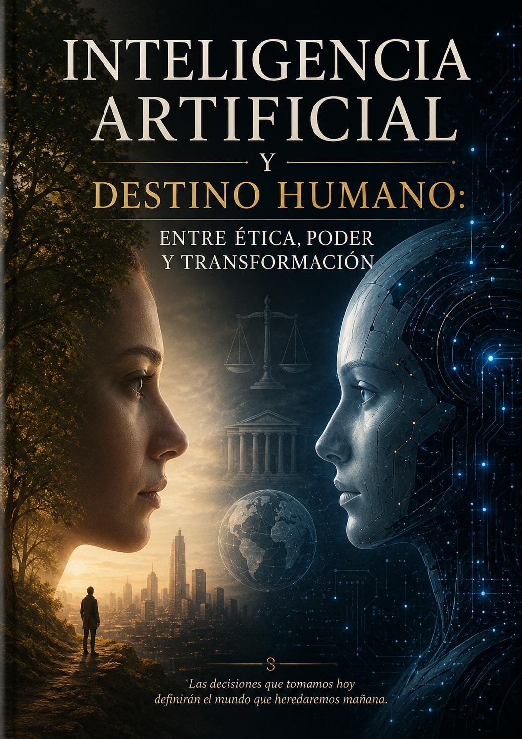 Inteligencia artificial y destino humano  Cover