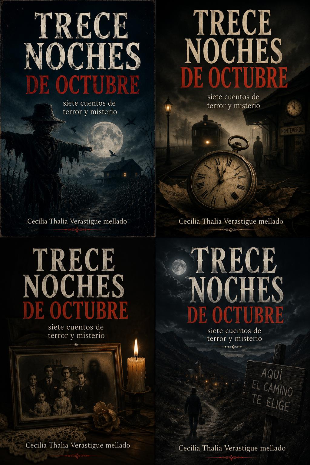 TRECE NOCHES DE OCTUBRE siete cuentos de terror y misterio Cover