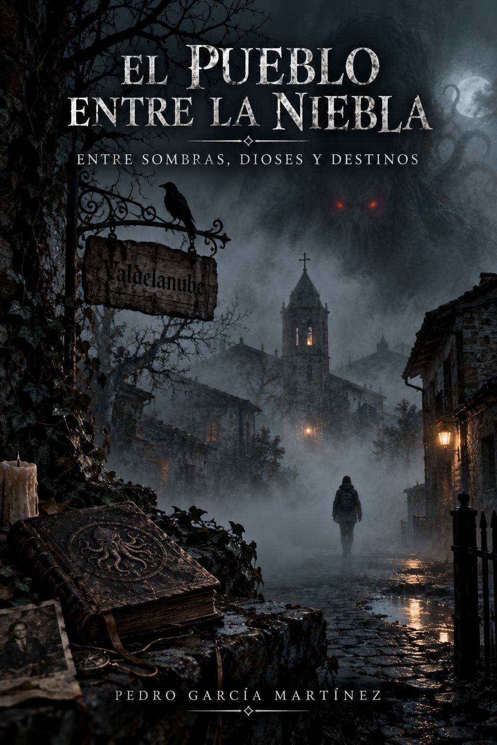 El pueblo entre la niebla. Entre Sombras, dioses y destinos. Cover