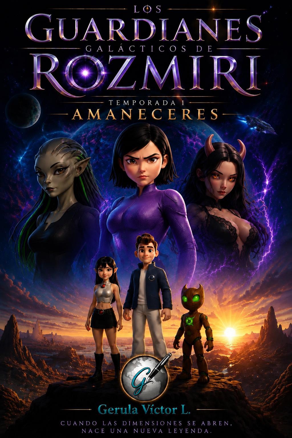 Guardianes Galácticos de Rozmiri: amaneceres Cover