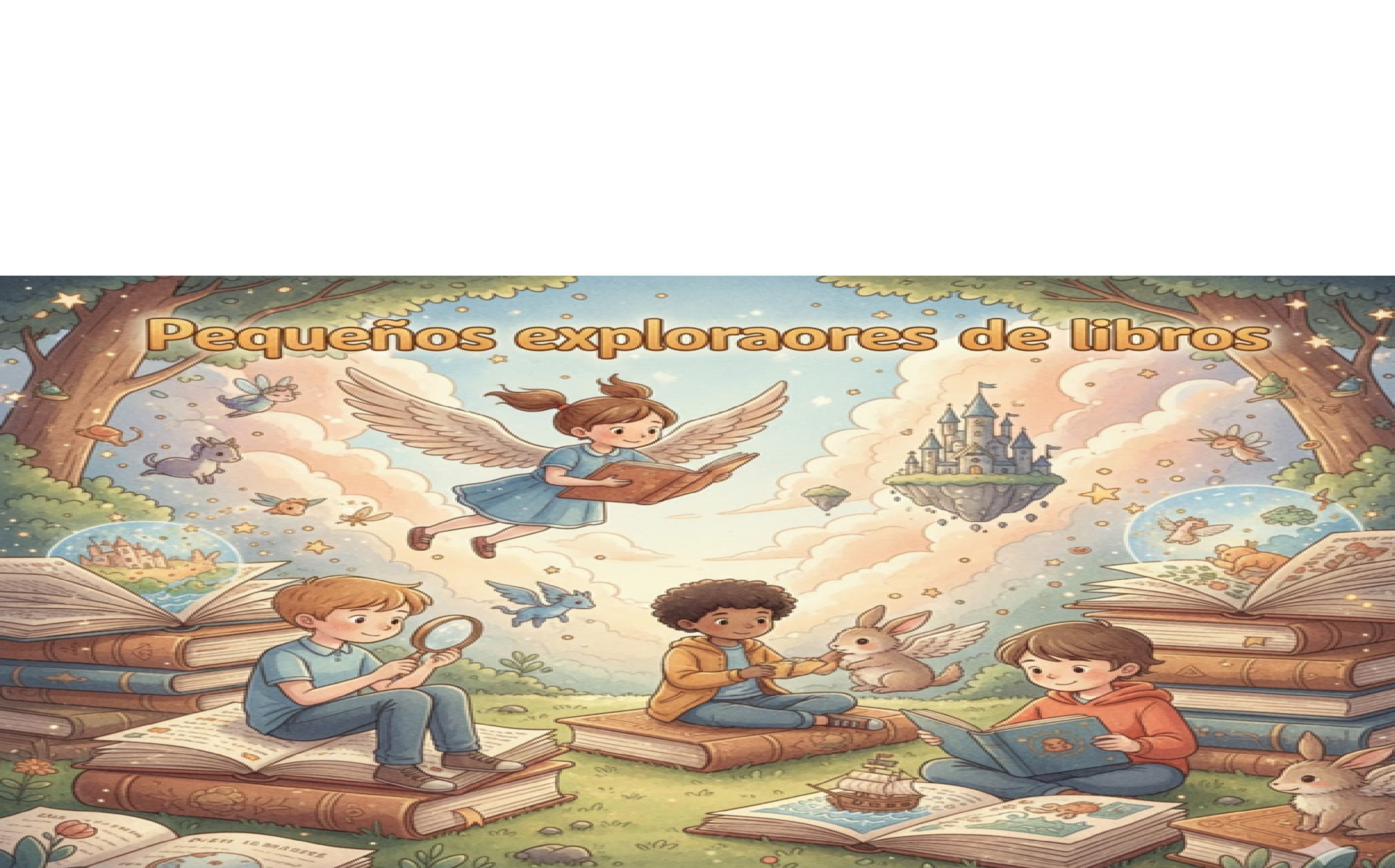 Pequeños exploradores de libros: siete minicuentos Cover